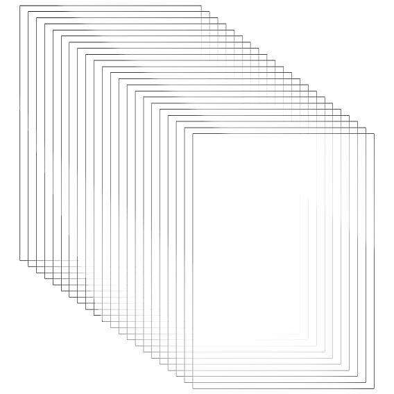 22Pcs PVC Sheet, Rectangle