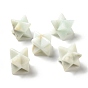 Natural Flower Amazonite Beads, No Hole/Undrilled, Merkaba Star