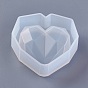 Silicone Molds, Resin Casting Molds, For UV Resin, Epoxy Resin Jewelry Making, Heart, Faceted