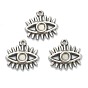 304 Stainless Steel Pendants Cabochon Settings, Eye