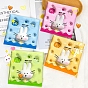 Rabbit PET Zip Lock Gift Bags, Self Sealing Reclosable Package Pouches for Jewelry Storage