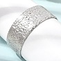 21.5MM 304 Stainless Steel Textured Cuff Bangles for Women, Tarnish Free