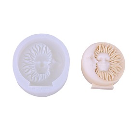 Moon & Sun DIY Candle Silicone Molds, for Scented Candle Making