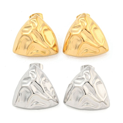 Треугольник 304 из нержавеющей стали шпильки уха, серьги-гвоздики для женщин