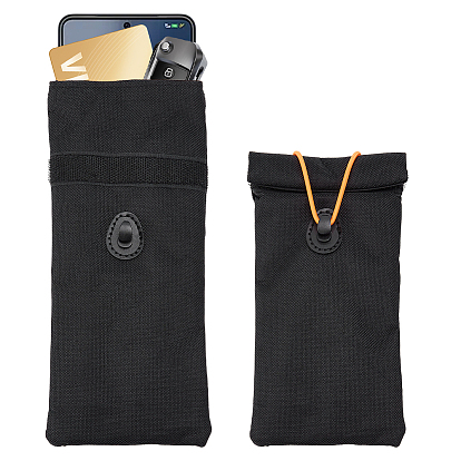 Полиэстеровые защитные мешки Фарадея для брелоков ключей, анти-отслеживающий анти-шпионский чехол для сотового телефона с GPS, прямоугольные