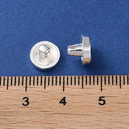 Alloy Button, Long-Lasting Plated, Flat Round