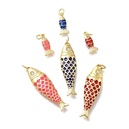 Подвески барс, с эмалевым стразом и прыгающим кольцом, без свинца и без кадмия, рыбы прелести