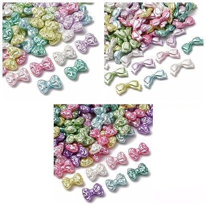 Перламутровые непрозрачные акриловые бусины, галстук-бабочку