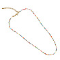 Bohemian Style Stainless Steel Collarbone Chain Handmade Braided Beaded Necklace