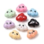 Opaque Printed Acrylic Beads, Cloud