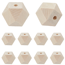 36 шт деревянные бусины, восьмиугольник