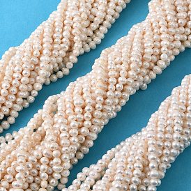 Нити из натурального культивированного пресноводного жемчуга, картофель