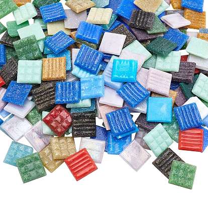 Cabochons en verre, carreaux de mosaïque, pour la décoration de la maison ou le bricolage, carrée