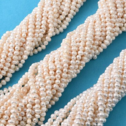 Нити из натурального культивированного пресноводного жемчуга, картофель