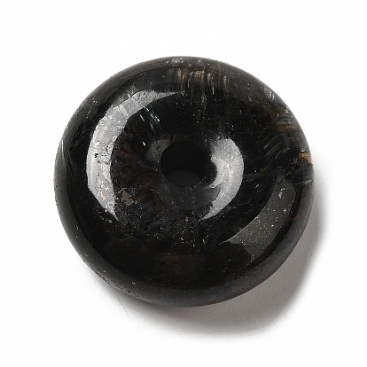 Natural Glaucophane Pendants, Donut Charms