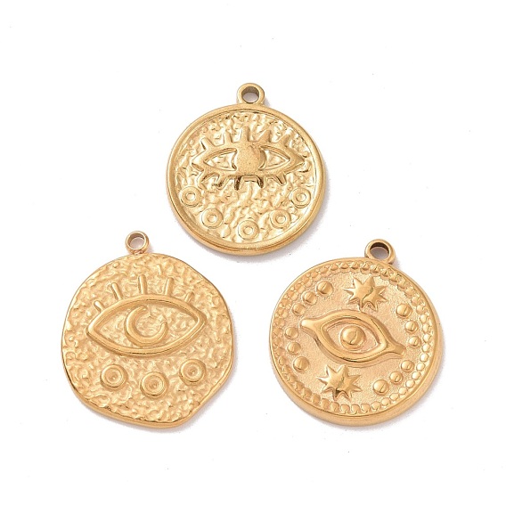 304 подвески из нержавеющей стали, , плоские круглые с глаз