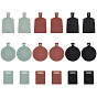 6 Bags 3 Styles Wood Plate Display Decorations, Dollhouse Micro Landscape Decoration Accessories, Mixed Color
