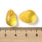 Natural Baltic Amber Pendants, Carved Teardrop Charms