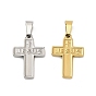 304 подвески из нержавеющей стали, крест со словом Иисус очарование