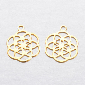 Латунные подвески, цветок