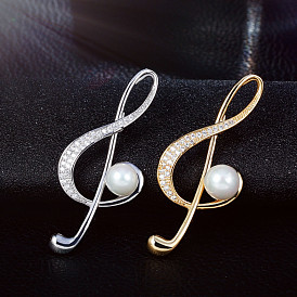 Delicate Design Note Pin for Women's Elegant and Minimalist Attire
