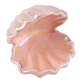 Фарфоровая тарелка для украшений в форме ракушки, лоток для хранения колец, , серьга