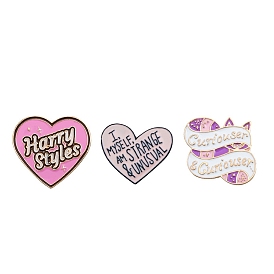 Valentine's Day Theme Alloy Brooches, Enamel Lapel Pin, for Backpack Clothes