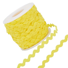 Bordure de franges de flexion des vagues, ruban à coudre, avec bobines vides en plastique
