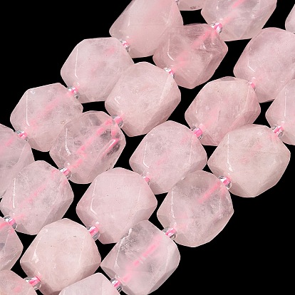 Naturel a augmenté perles de quartz brins, nuggets, facette, avec des perles de rocaille