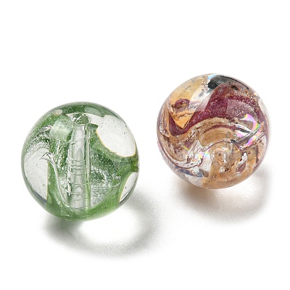 Mixed Style Glass Beads, Round