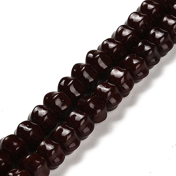 Synthetic Turquoise Beads Strands, Flower, Dyed
