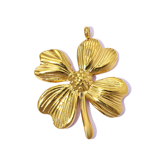 304 подвески из нержавеющей стали, подвеска в виде четырехлистного клевера, ионное покрытие (ip), долговечный