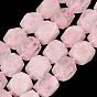 Naturel a augmenté perles de quartz brins, nuggets, facette, avec des perles de rocaille