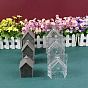 Transparent Plastic Candle Molds, for Candle Making Tools, House Shape