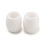 Opaque Acrylic European Beads, Large Hole Beads, Barrel