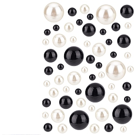 АБС-пластик и искусственный жемчуг из пластика, неочищенные / без отверстий, круглые