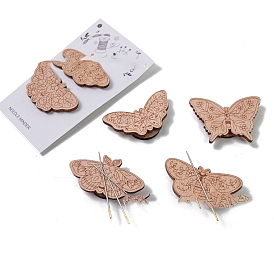 Butterfly Wood Magnetic Needle Pin, Magnetic Catcher Holde, for Cross Stitch Tool Supplies