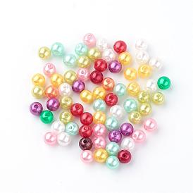 Acrylic Imitation Pearl Beads, Round