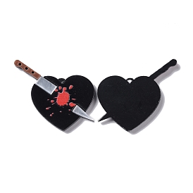 Acrylic Pendant, Heart Broken Knife