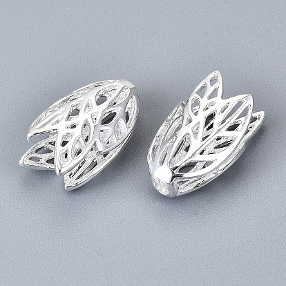 2-лепесток стойки покрытие латунь полый лист крышки шарика, без свинца и без кадмия, 16x9x9 мм, отверстие : 1.5 мм