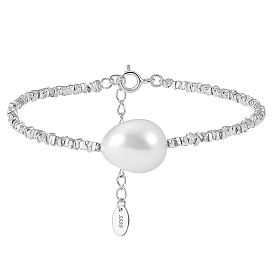 Shell Pearl & 925 Sterling Silver Beaded Bracelets for Women