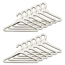 Вешалки для одежды из дерева для кукол, с железным крюком, подвесные принадлежности для одежды для кукол