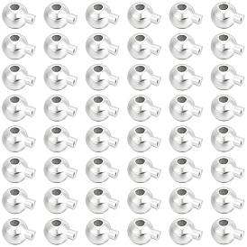 100 шт. латунные обжимные бусины, долговечный, круглые