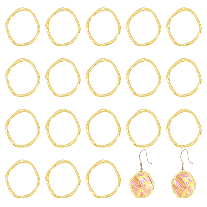 20подвески из легкого сплава с открытой спиной, для diy уф смолы, эпоксидная смола, Прессованные цветочные украшения, овальные