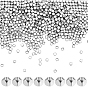 500pcs perles d'espacement en laiton, cube