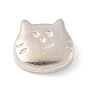 925 бусины в форме кошки из стерлингового серебра, с печатью 925