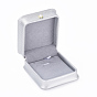 PU Leather Pendant Gift Boxes, with Iron & Plastic Imitation Pearl Button and Velvet Inside, for Wedding, Jewelry Storage Case