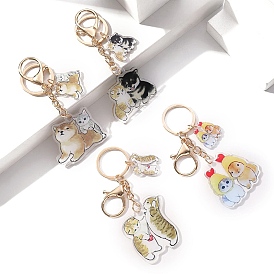 Acrylic Keychains, Bag Purse Decorations, Cat Shape