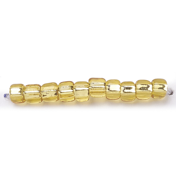 11/0 MGB Matsuno Glass Beads, Japanese Seed Beads, Transparent Silver Lined Seed Beads, Glass Square Hole Seed Beads