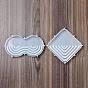 DIY Silicone Coaster Molds, Resin Casting Molds, Clay Craft Mold Tools, White